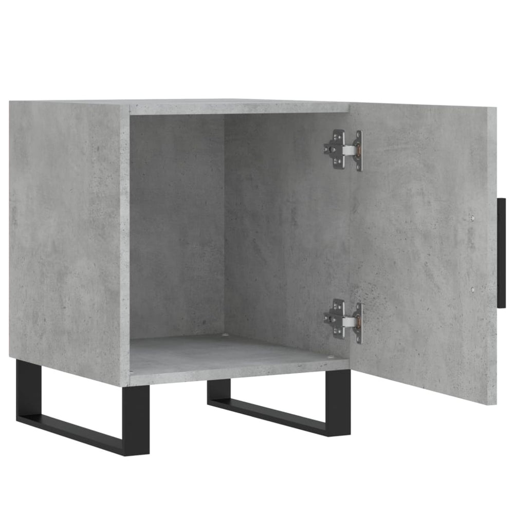 Nachtkastjes 2 st 40x40x50 cm bewerkt hout betongrijs MeubelReus