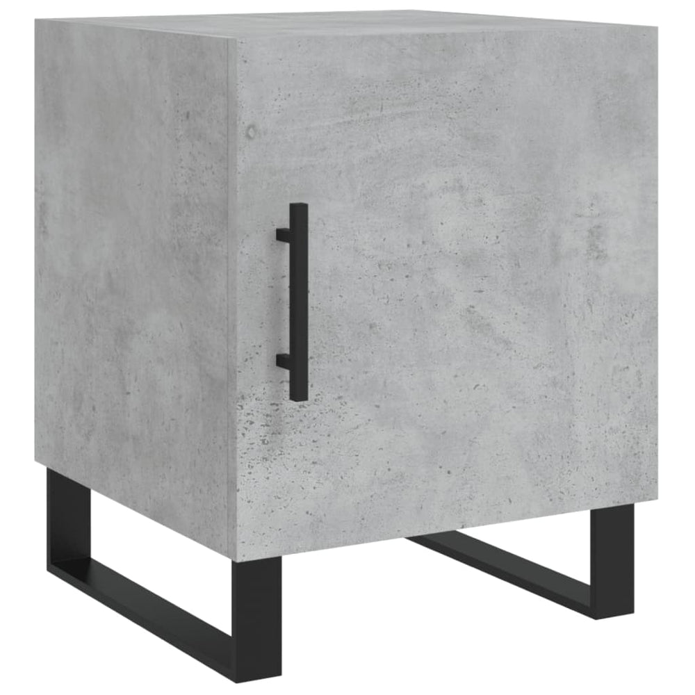 Nachtkastjes 2 st 40x40x50 cm bewerkt hout betongrijs MeubelReus