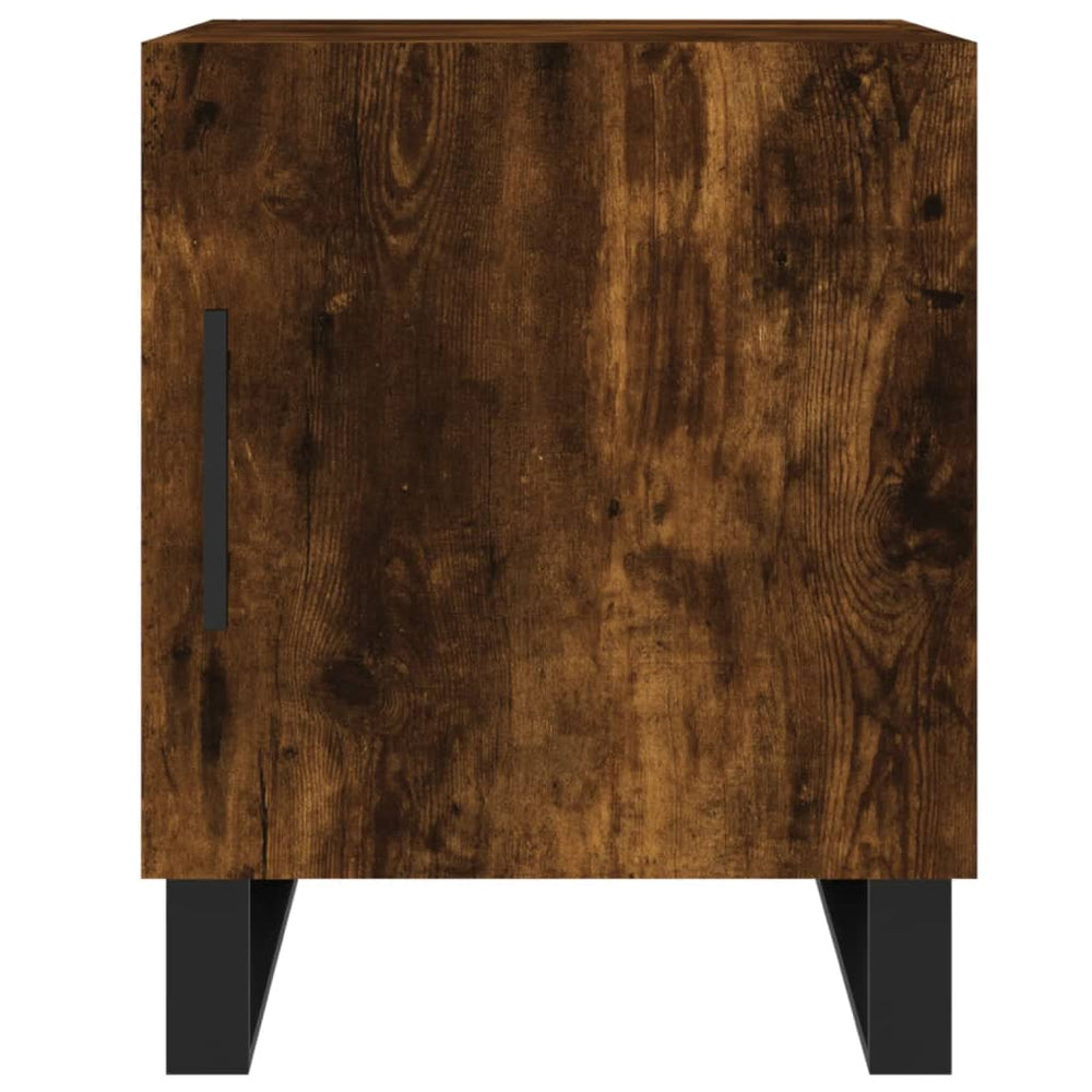 Nachtkastjes 2 st 40x40x50 cm bewerkt hout gerookt eikenkleurig MeubelReus