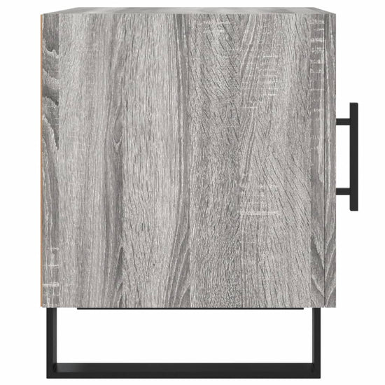 Nachtkastje 40x40x50 cm bewerkt hout grijs sonoma eikenkleurig MeubelReus