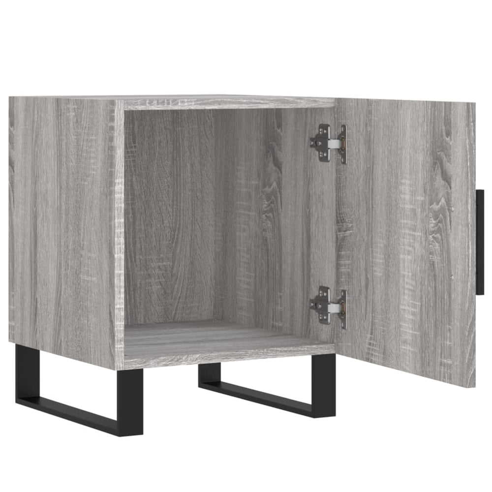 Nachtkastjes 2 st 40x40x50 cm bewerkt hout grijs sonoma eiken MeubelReus