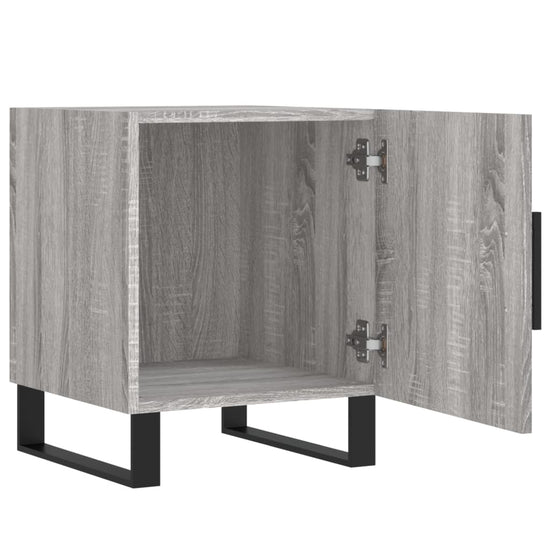 Nachtkastjes 2 st 40x40x50 cm bewerkt hout grijs sonoma eiken MeubelReus