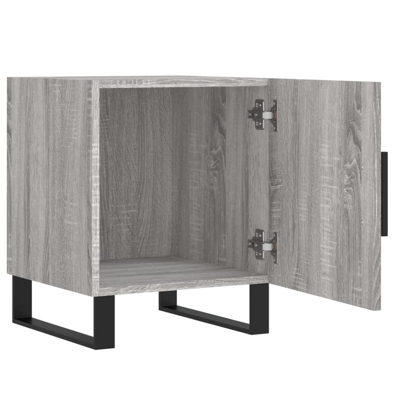 Nachtkastjes 2 st 40x40x50 cm bewerkt hout grijs sonoma eiken MeubelReus