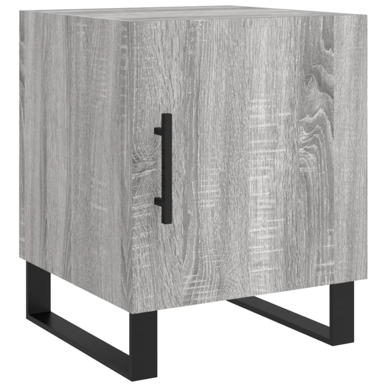 Nachtkastjes 2 st 40x40x50 cm bewerkt hout grijs sonoma eiken MeubelReus
