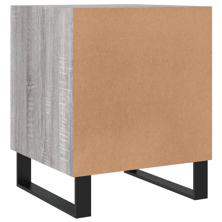 Nachtkastjes 2 st 40x40x50 cm bewerkt hout grijs sonoma eiken MeubelReus