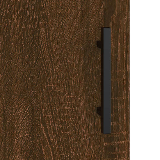 Nachtkastje 40x40x50 cm bewerkt hout bruin eikenkleur MeubelReus