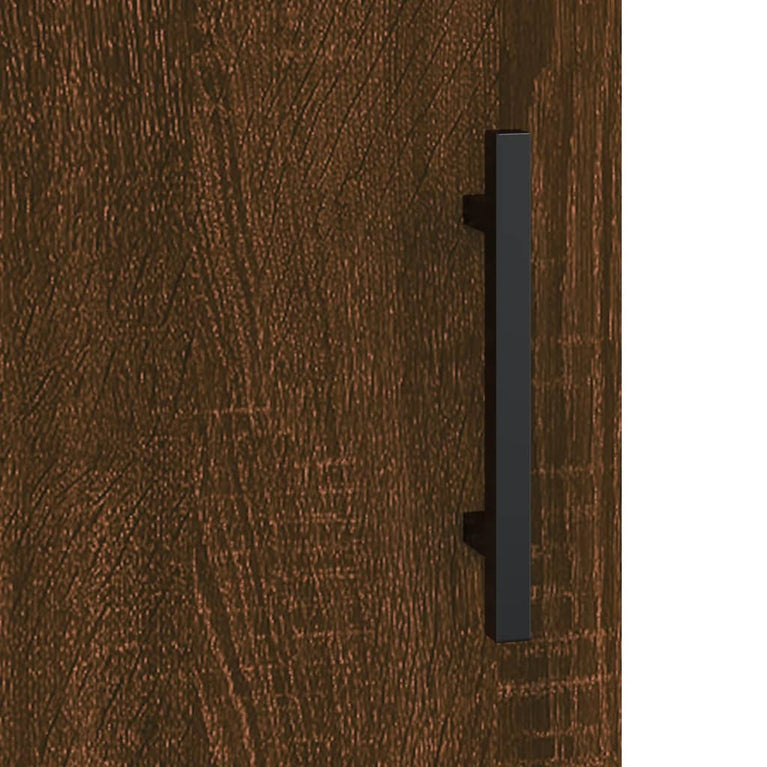 Nachtkastje 40x40x50 cm bewerkt hout bruin eikenkleur MeubelReus