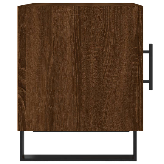 Nachtkastjes 2 st 40x40x50 cm bewerkt hout bruin eikenkleur MeubelReus