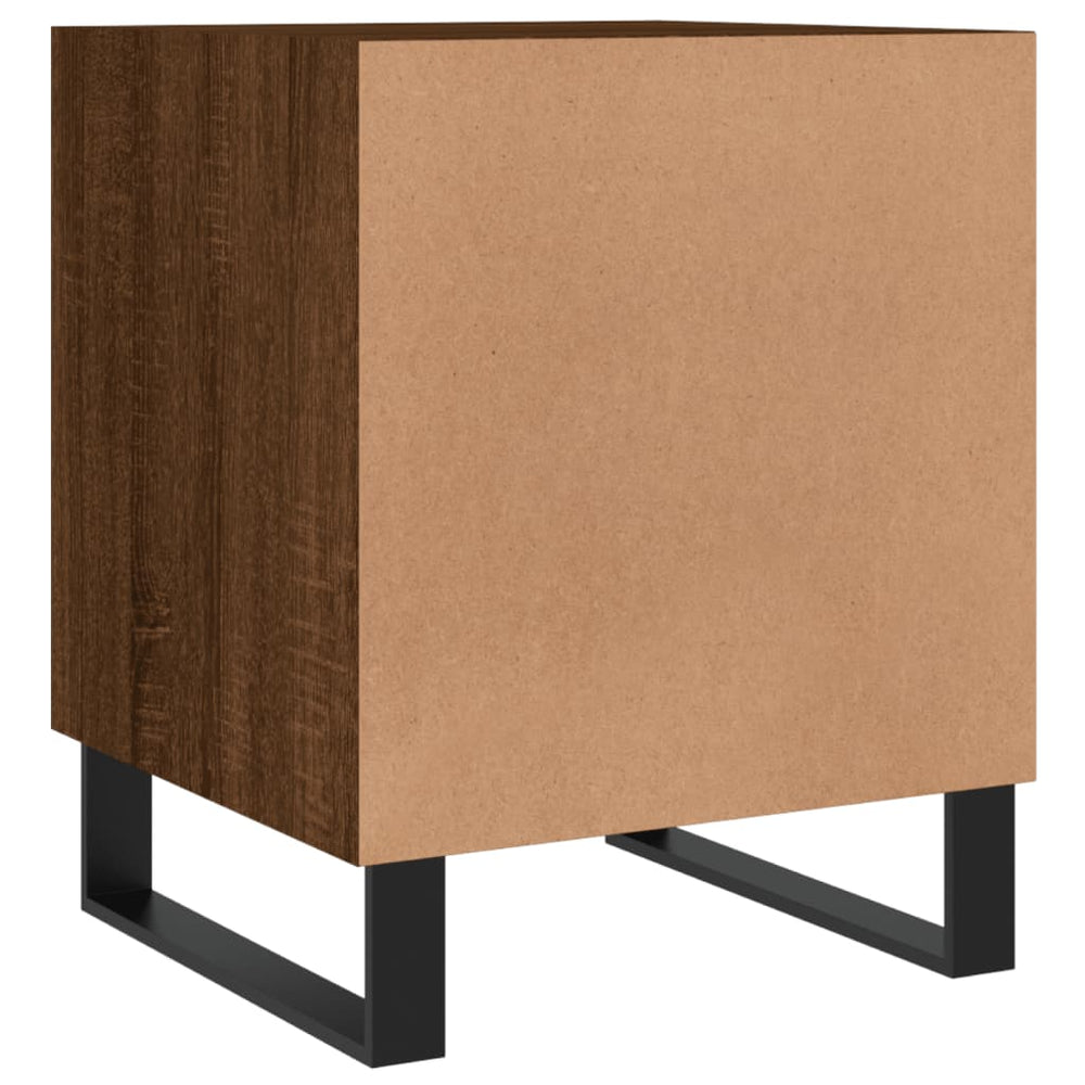 Nachtkastjes 2 st 40x40x50 cm bewerkt hout bruin eikenkleur MeubelReus