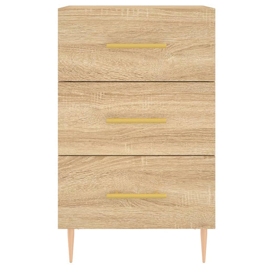Nachtkastje 40x40x66 cm bewerkt hout sonoma eikenkleurig MeubelReus