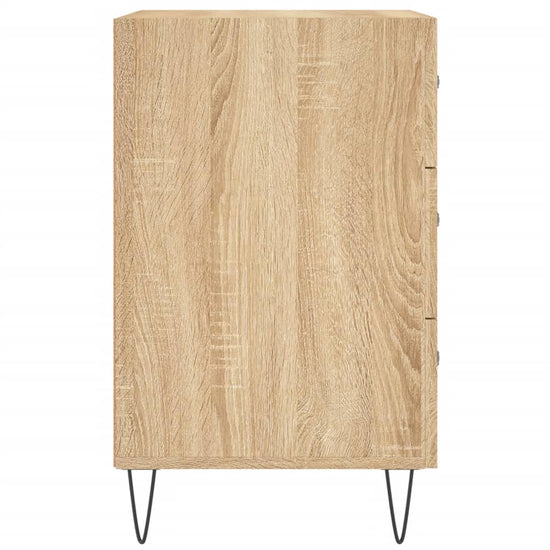 Nachtkastje 40x40x66 cm bewerkt hout sonoma eikenkleurig MeubelReus