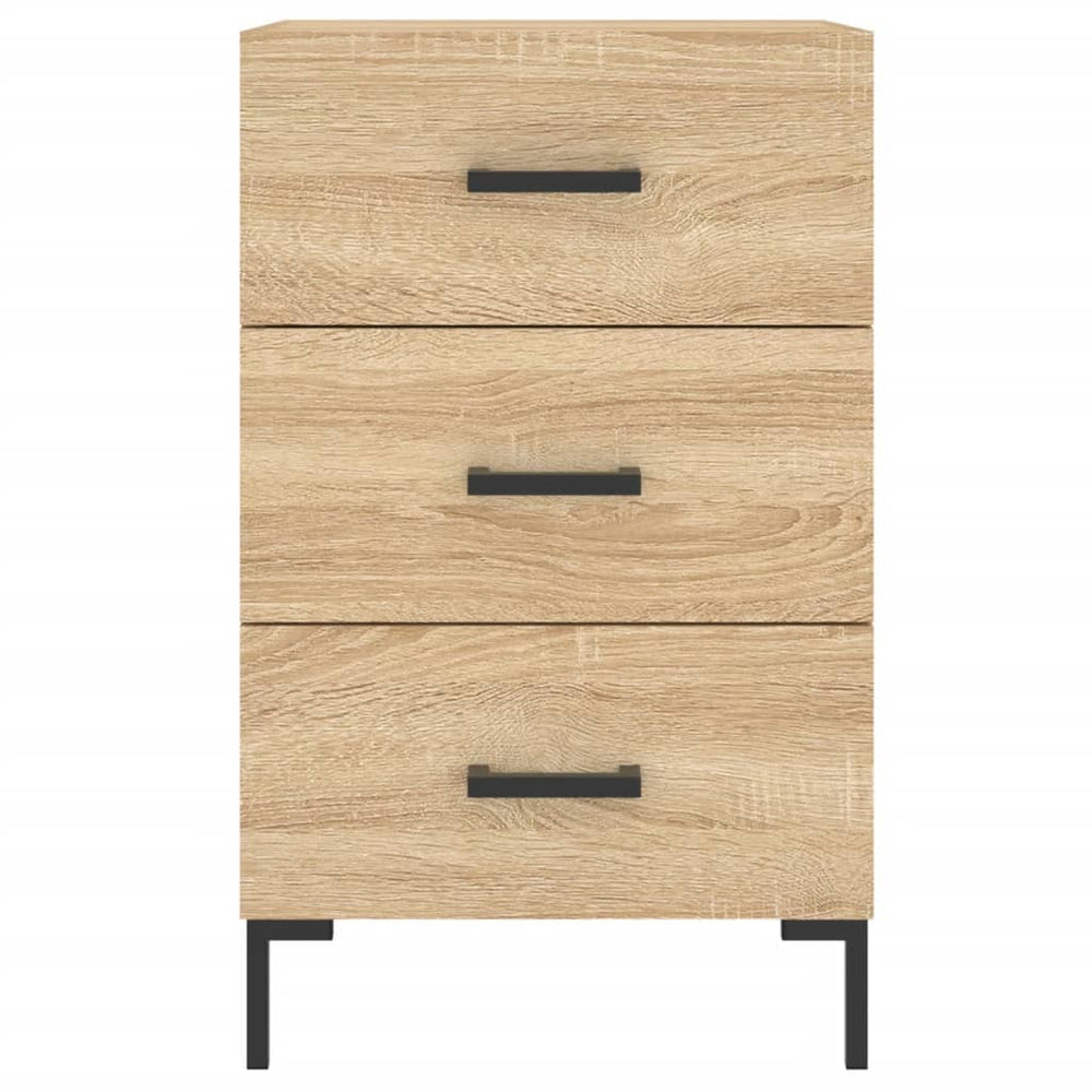 Nachtkastje 40x40x66 cm bewerkt hout sonoma eikenkleurig MeubelReus