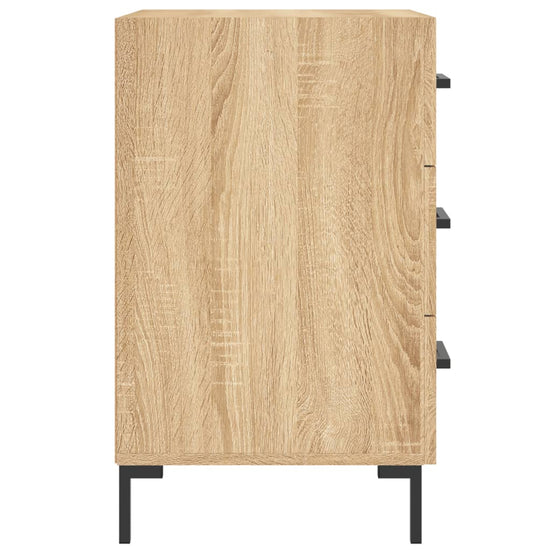 Nachtkastje 40x40x66 cm bewerkt hout sonoma eikenkleurig MeubelReus