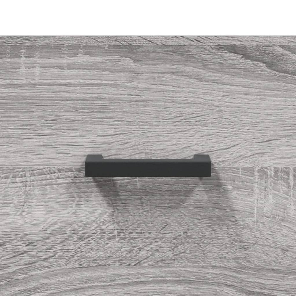 Nachtkastje 40x40x66 cm bewerkt hout grijs sonoma eikenkleurig MeubelReus