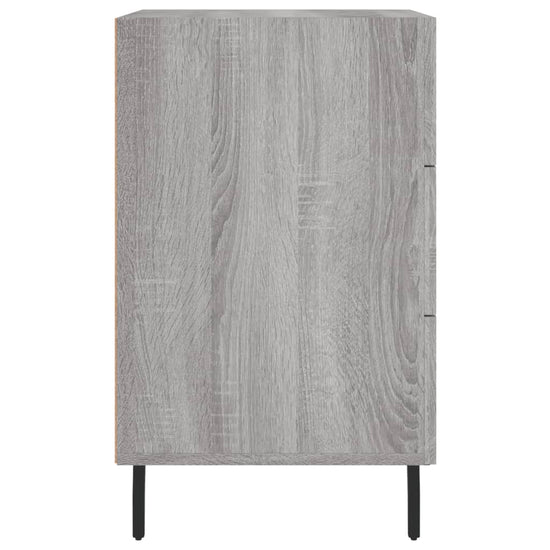 Nachtkastje 40x40x66 cm bewerkt hout grijs sonoma eikenkleurig MeubelReus