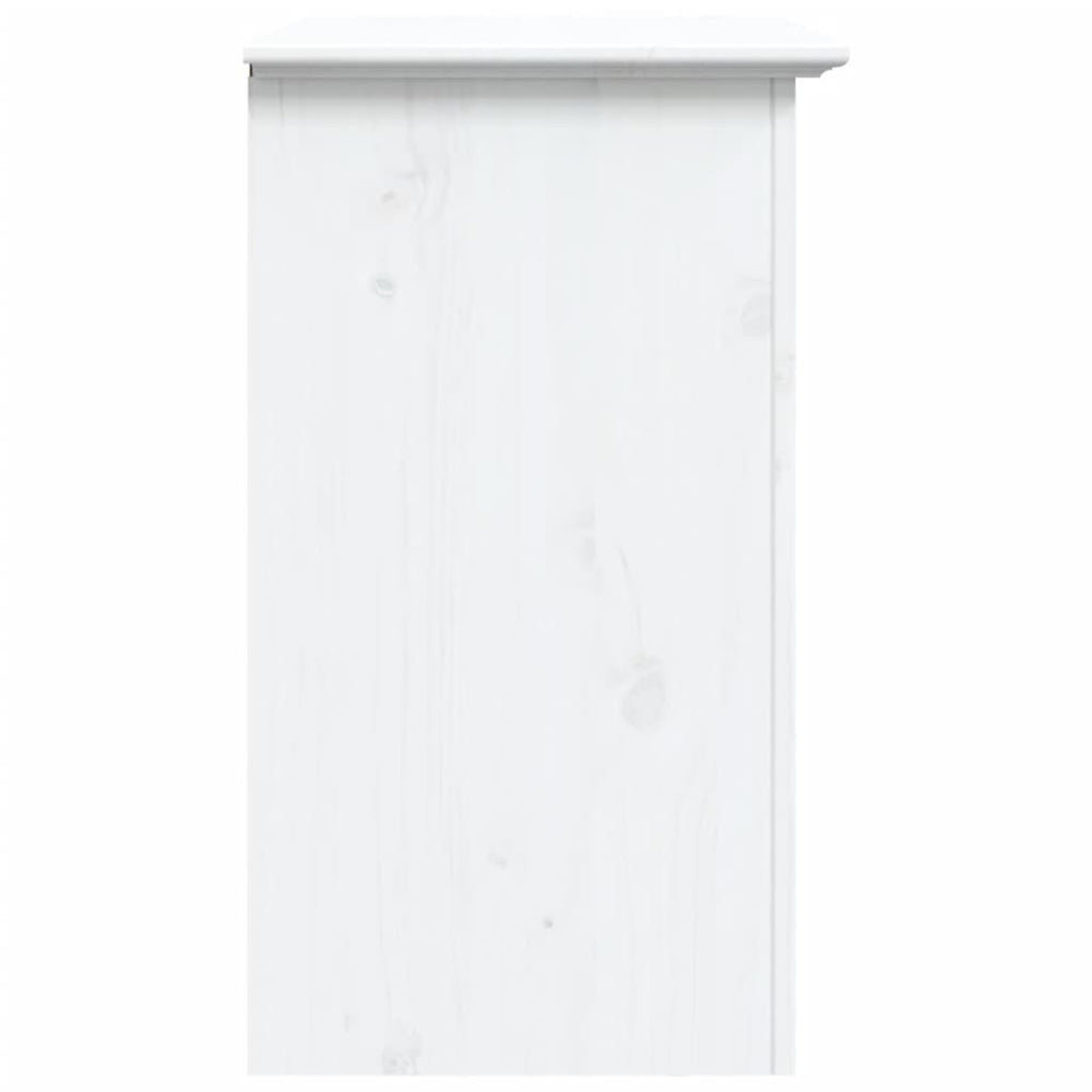Nachtkastje BODO 53x38,5x66 cm massief grenenhout wit MeubelReus