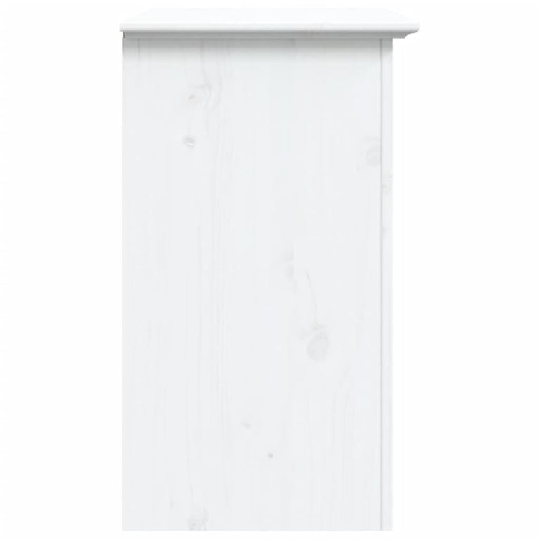 Nachtkastje BODO 53x38,5x66 cm massief grenenhout wit MeubelReus