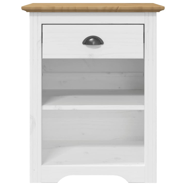 Nachtkastje BODO 53x38,5x66 cm massief grenenhout bruin