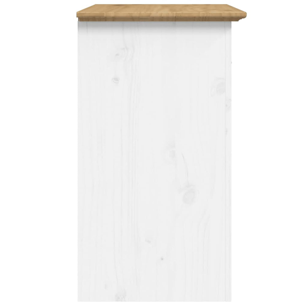 Nachtkastje BODO 53x38,5x66 cm massief grenenhout bruin MeubelReus