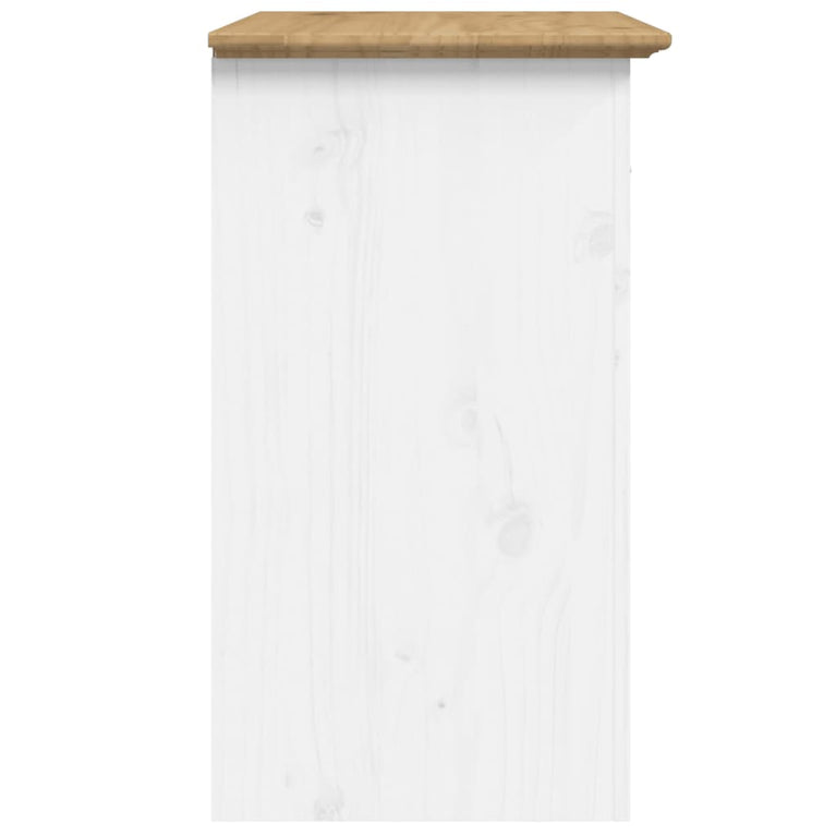 Nachtkastje BODO 53x38,5x66 cm massief grenenhout bruin MeubelReus