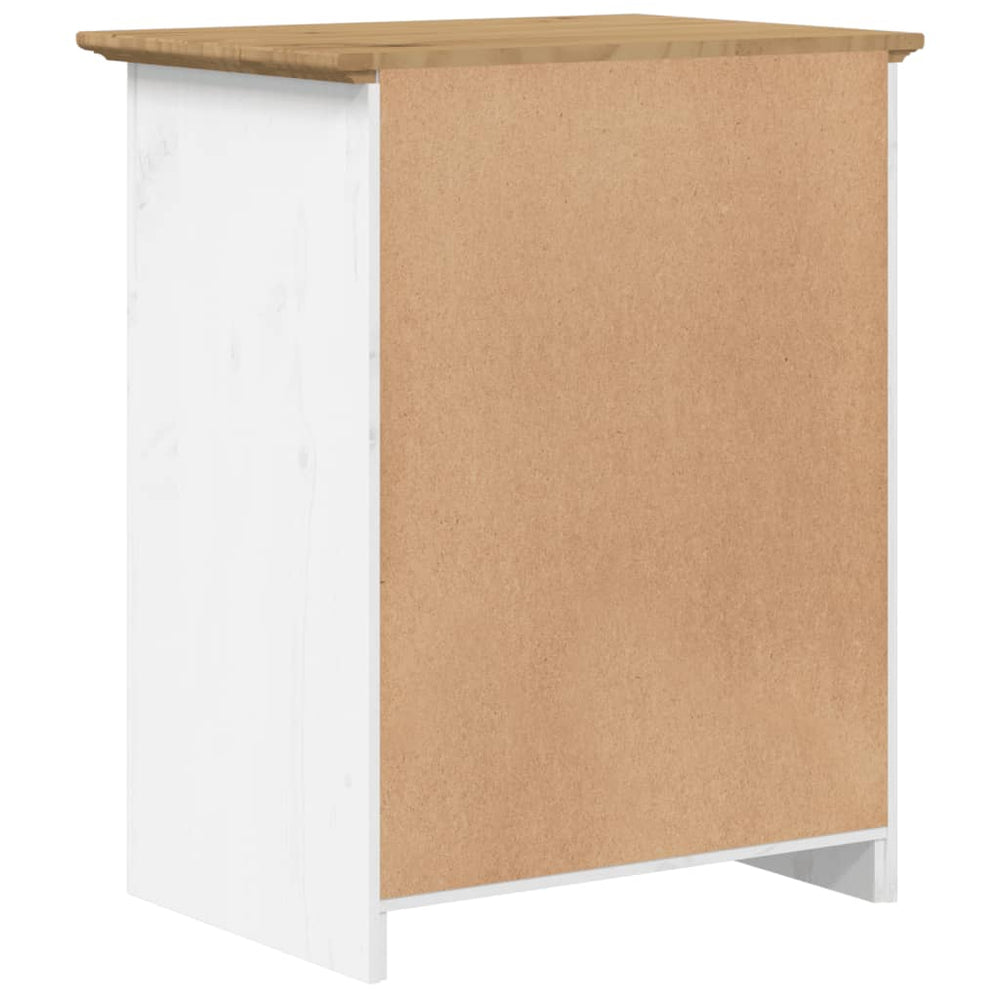 Nachtkastje BODO 53x38,5x66 cm massief grenenhout bruin MeubelReus