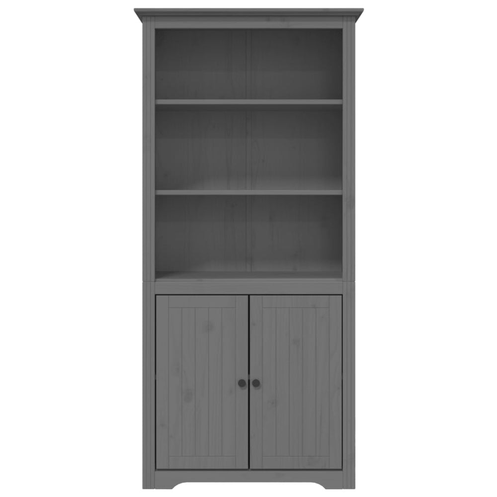 Boekenkast BODO 80x40x172 cm massief grenenhout grijs MeubelReus