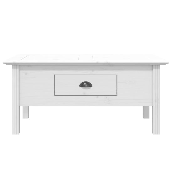 Salontafel BODO 100x55x45 cm massief grenenhout wit MeubelReus