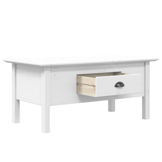 Salontafel BODO 100x55x45 cm massief grenenhout wit MeubelReus