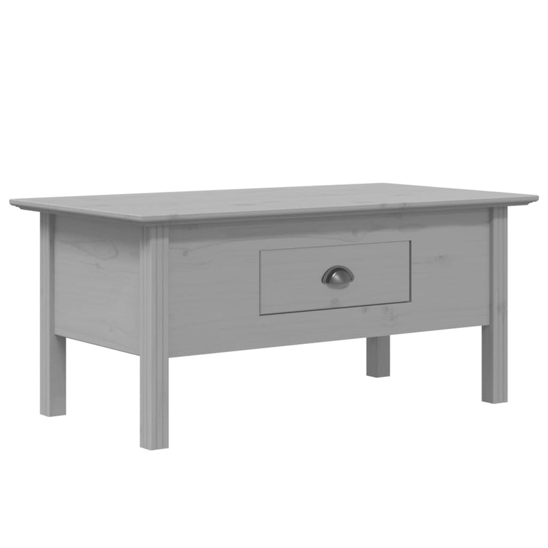 Salontafel BODO 100x55x45 cm massief grenenhout grijs MeubelReus