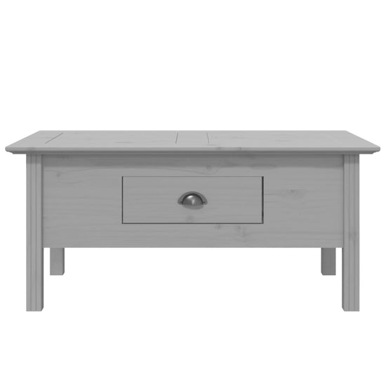 Salontafel BODO 100x55x45 cm massief grenenhout grijs MeubelReus