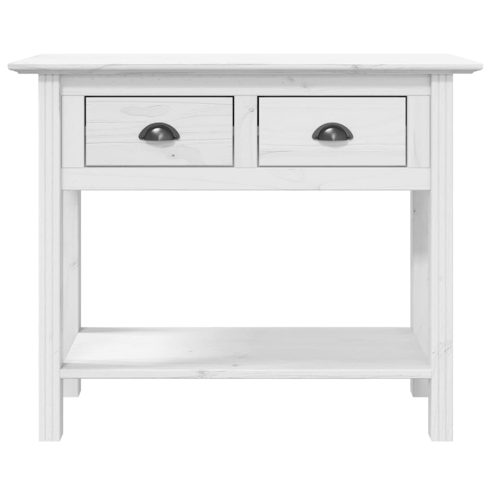 Wandtafel BODO 90x34,5x73 cm massief grenenhout wit MeubelReus