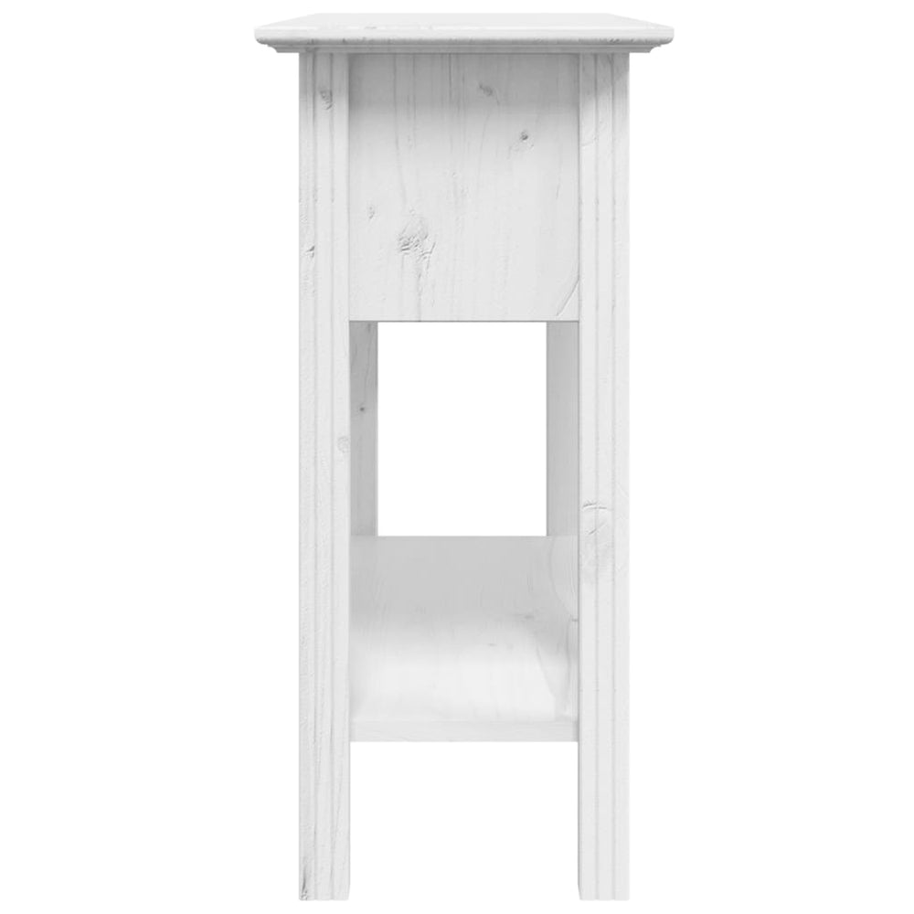 Wandtafel BODO 90x34,5x73 cm massief grenenhout wit MeubelReus