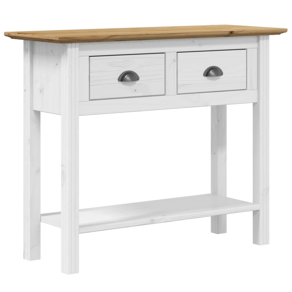 Wandtafel BODO 90x34,5x73 cm massief grenenhout bruin MeubelReus