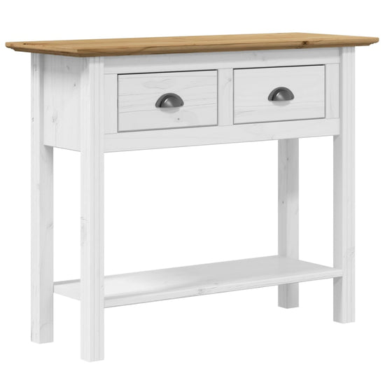 Wandtafel BODO 90x34,5x73 cm massief grenenhout bruin MeubelReus