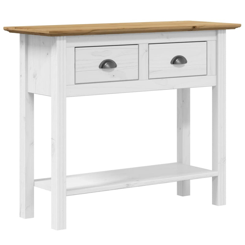 Wandtafel BODO 90x34,5x73 cm massief grenenhout bruin MeubelReus