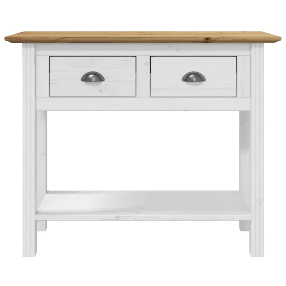 Wandtafel BODO 90x34,5x73 cm massief grenenhout bruin MeubelReus