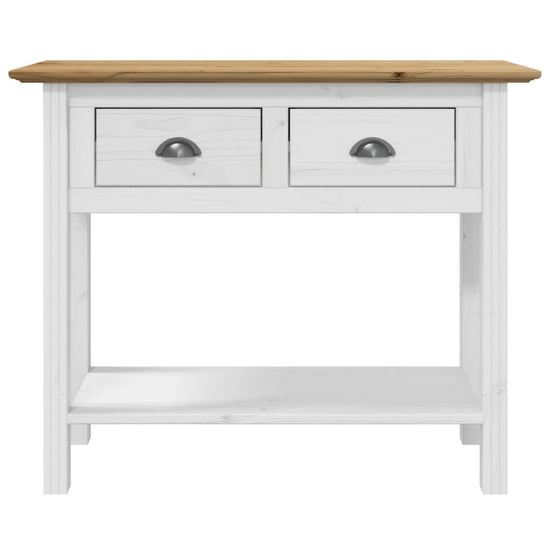 Wandtafel BODO 90x34,5x73 cm massief grenenhout bruin MeubelReus