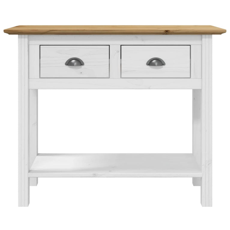 Wandtafel BODO 90x34,5x73 cm massief grenenhout bruin MeubelReus