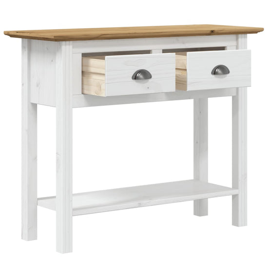 Wandtafel BODO 90x34,5x73 cm massief grenenhout bruin MeubelReus
