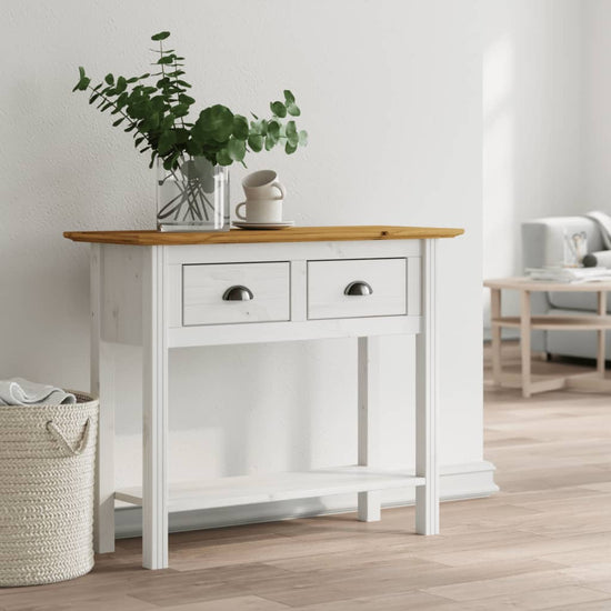 Wandtafel BODO 90x34,5x73 cm massief grenenhout bruin MeubelReus