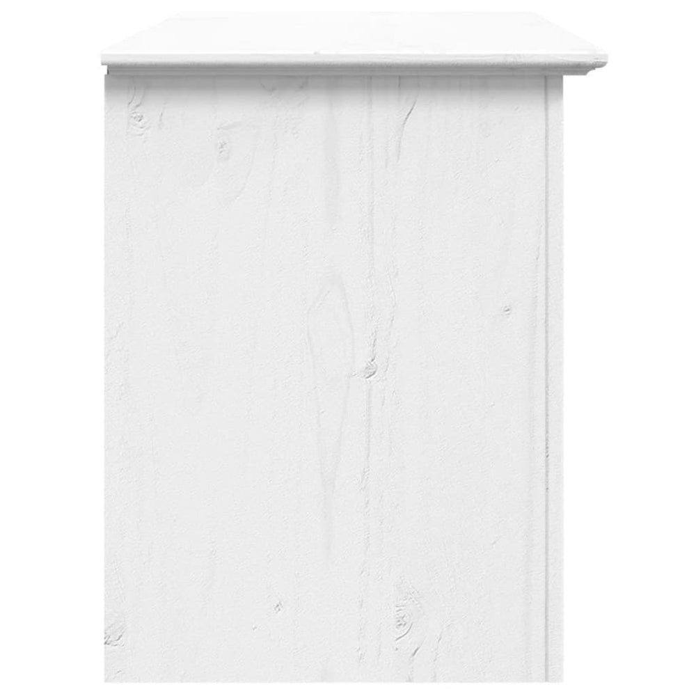 Tv-meubel met 2 lades BODO 91x43x56 cm massief grenenhout wit MeubelReus