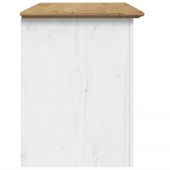 Tv-meubel met 2 lades BODO 91x43x56 cm massief grenenhout bruin MeubelReus