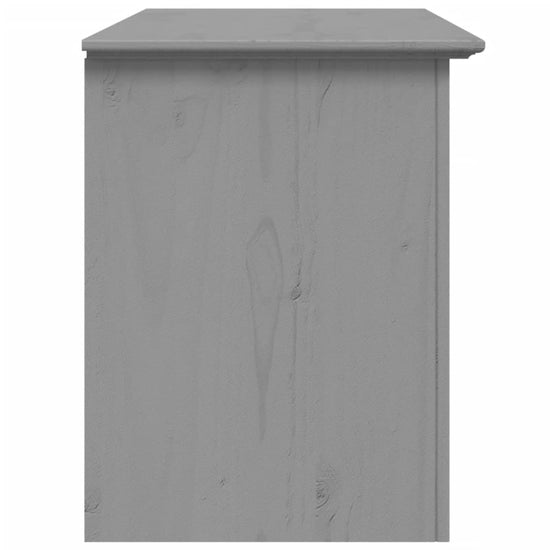 Tv-meubel met 2 lades BODO 91x43x56 cm massief grenenhout grijs MeubelReus
