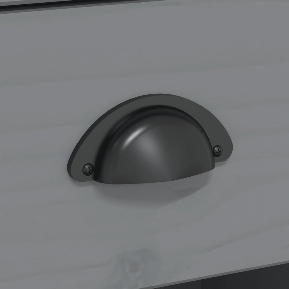 Tv-meubel met 2 lades BODO 91x43x56 cm massief grenenhout grijs MeubelReus