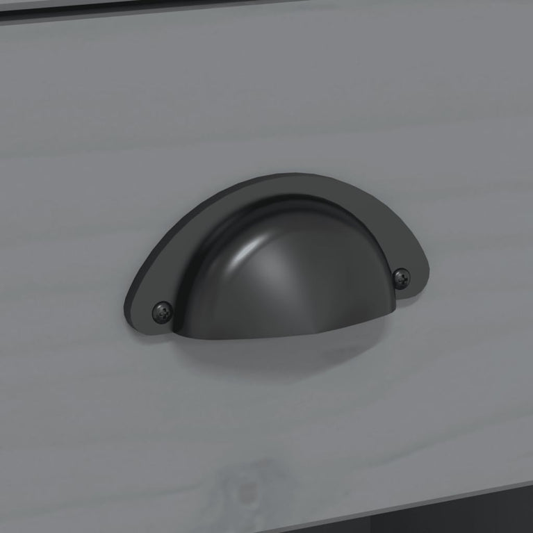 Tv-meubel met 2 lades BODO 91x43x56 cm massief grenenhout grijs MeubelReus
