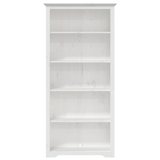 Boekenkast 5-laags BODO 80x38x180 cm massief grenenhout wit MeubelReus