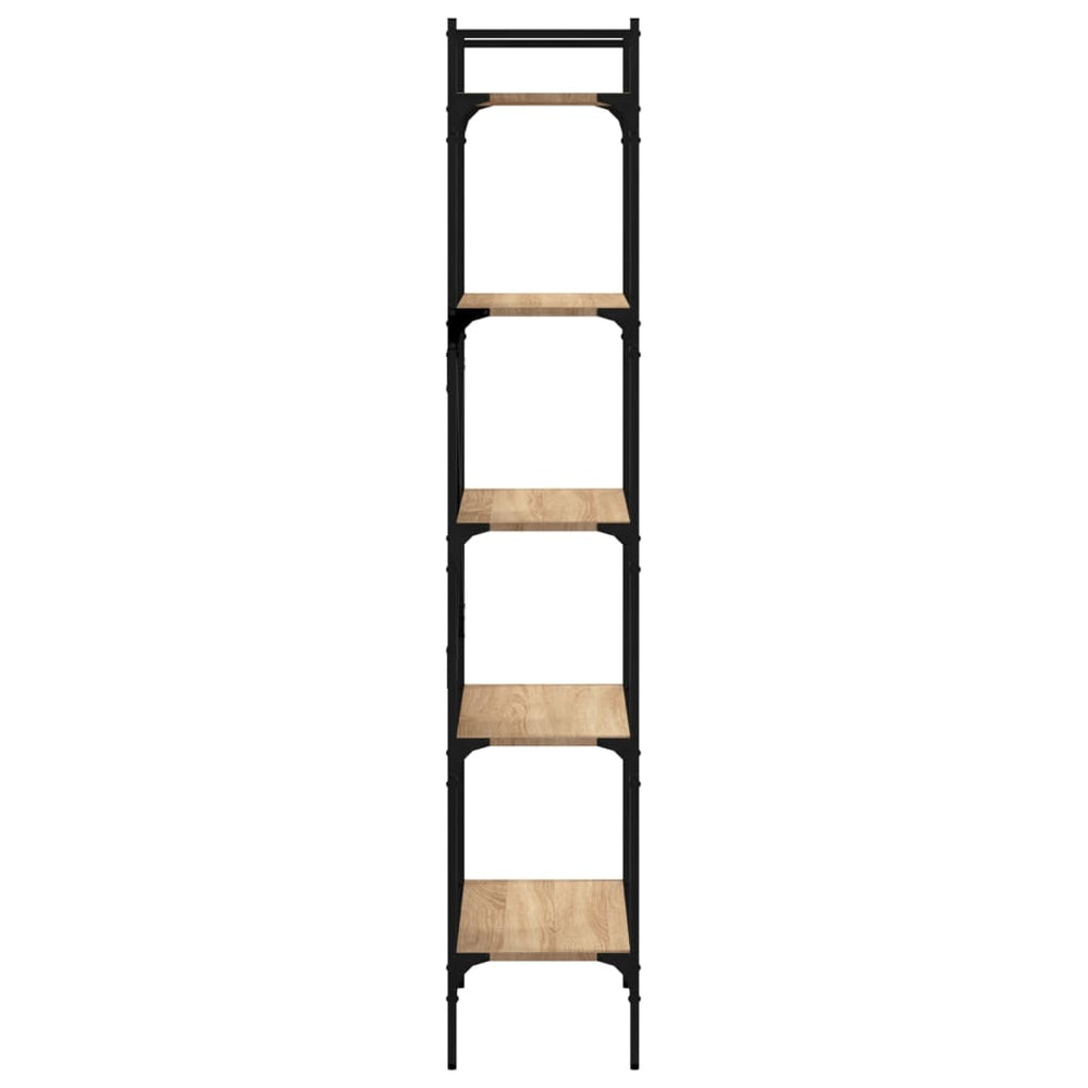 Boekenkast 5-laags 56x31,5x174 cm bewerkt hout sonoma eiken MeubelReus