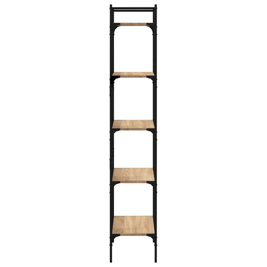 Boekenkast 5-laags 56x31,5x174 cm bewerkt hout sonoma eiken MeubelReus