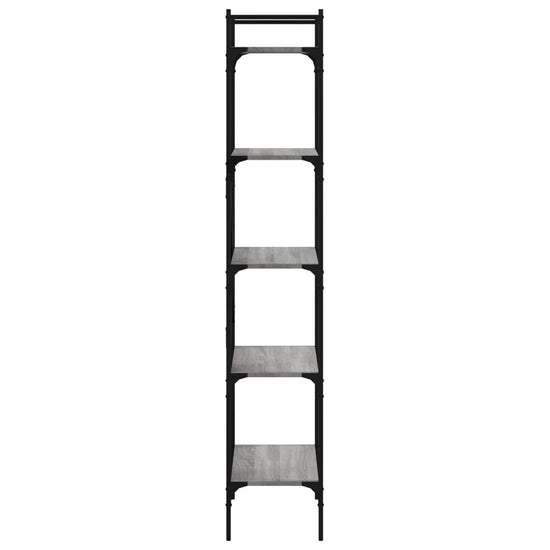 Boekenkast 5-laags 56x31,5x174 cm bewerkt hout grijs sonoma MeubelReus
