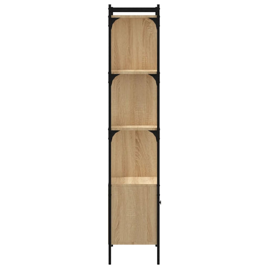 Boekenkast met deur 44,5x30x154,5 cm hout sonoma eikenkleurig MeubelReus
